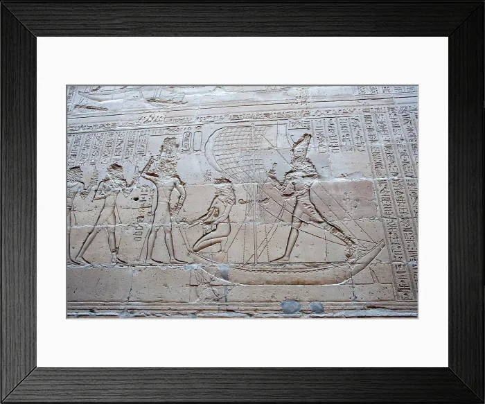 Framed Print : Africa, Egypt, Aswan. The Temple of Edfu
