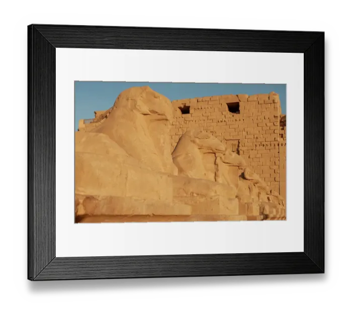 Framed Print : Africa, Egypt, Luxor. Close view of the Valley of the Kings statues at sunrise Framed Print : Africa, Egypt, Luxor. Close view of the Valley of the Kings statues at sunrise