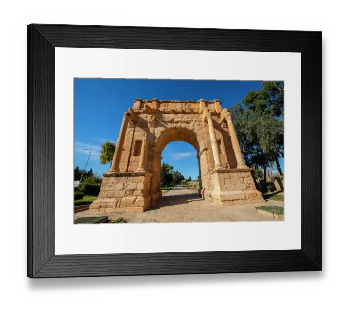 Framed Print : Africa, Tunisia, Kasserine. Ancient Roman Ruins of Sbeitla (Sufetula) Framed Print : Africa, Tunisia, Kasserine. Ancient Roman Ruins of Sbeitla (Sufetula)