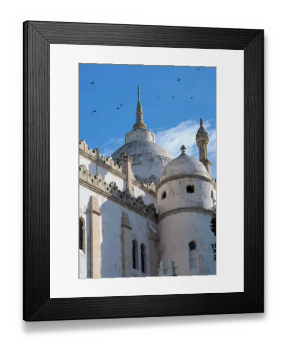 Framed Print : Tunisia, Africa. An ancient mosque in Tunisia