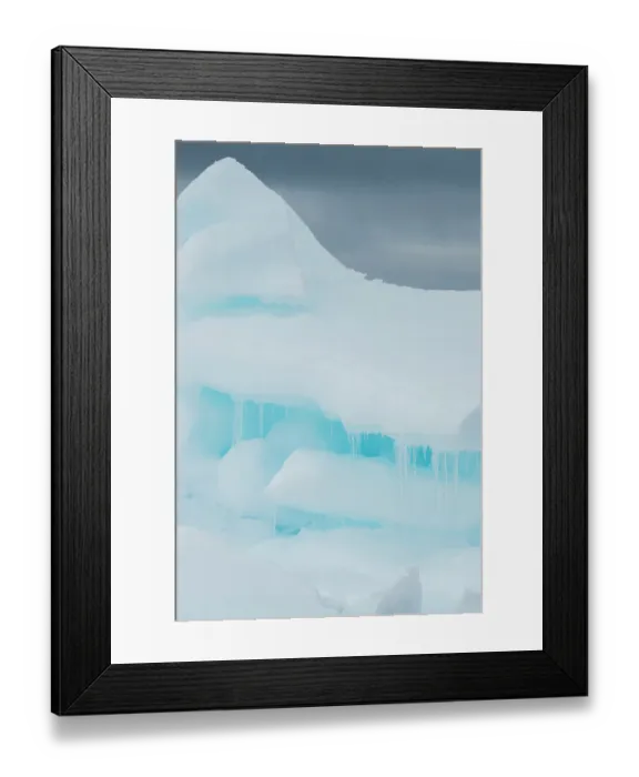 Framed Print : Antarctica, Weddell Sea, Snow Hill. Detail of iceberg with icicles Framed Print : Antarctica, Weddell Sea, Snow Hill. Detail of iceberg with icicles