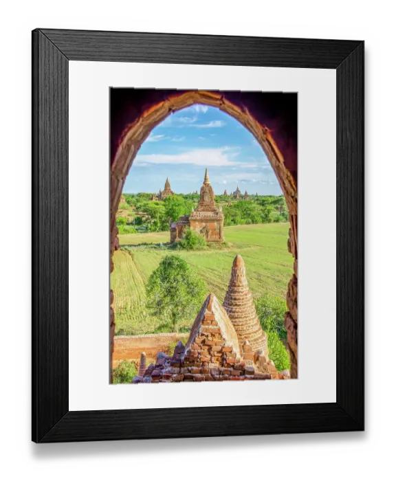 Framed Print : Buddhist temples, Bagan, Myanmar. Vertical landscape view of temples built beginning 900AD to create 10, 000 Buddhist temples of which 2, 000 survive today Framed Print : Buddhist temples, Bagan, Myanmar. Vertical landscape view of temples built beginning 900AD to create 10, 000 Buddhist temples of which 2, 000 survive today