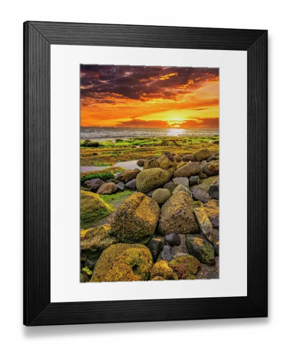 Framed Print : Bali sunset