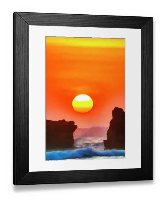 Framed Print : Sunset in Bali, Indonesia, a tropical paradise Framed Print : Sunset in Bali, Indonesia, a tropical paradise