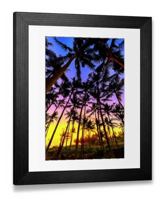 Framed Print : Sunset in Bali, Indonesia, a tropical paradise