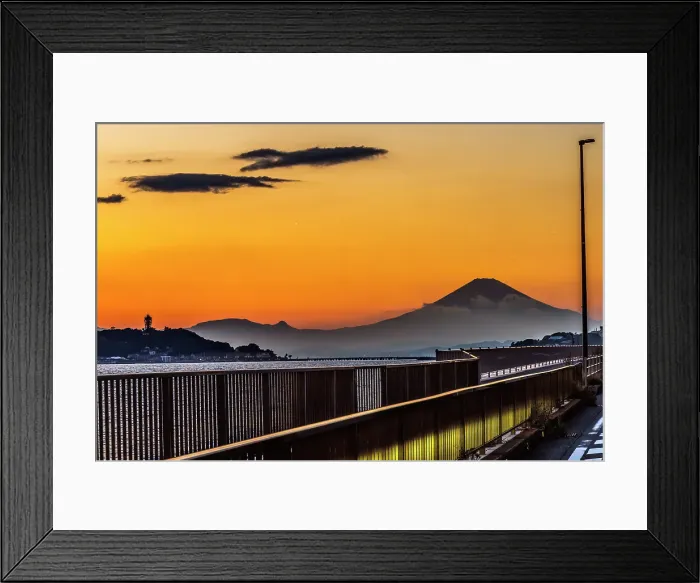 Framed Print : Colorful sunset, Kamakura, Kanagawa, Japan Framed Print : Colorful sunset, Kamakura, Kanagawa, Japan