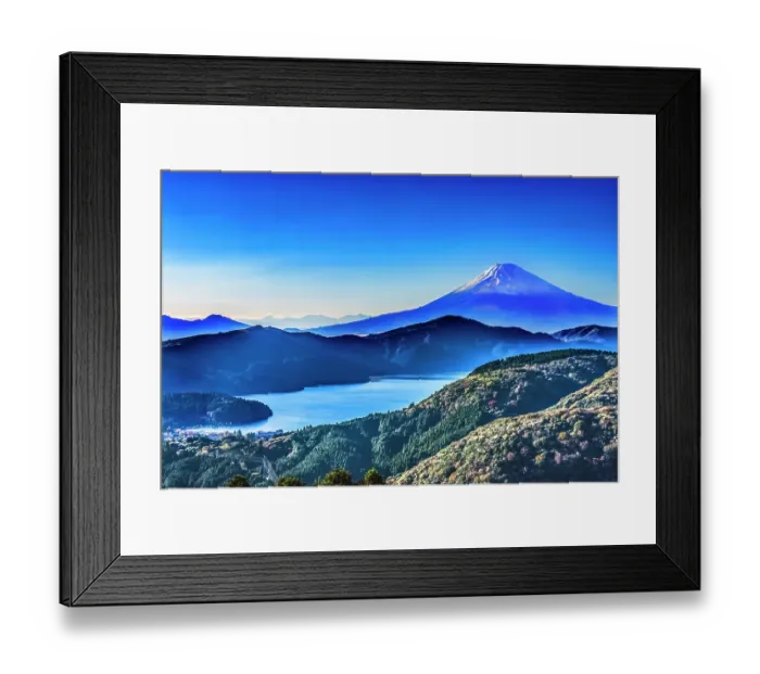 Framed Print : Colorful Mount Fuji, Hakone, Kanagawa, Japan. Last eruption 1170 AD Framed Print : Colorful Mount Fuji, Hakone, Kanagawa, Japan. Last eruption 1170 AD