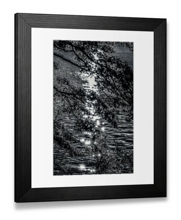 Framed Print : Lake Ashinoko water reflection, Hakone, Kanagawa, Japan. Stars are created in the reflection Framed Print : Lake Ashinoko water reflection, Hakone, Kanagawa, Japan. Stars are created in the reflection
