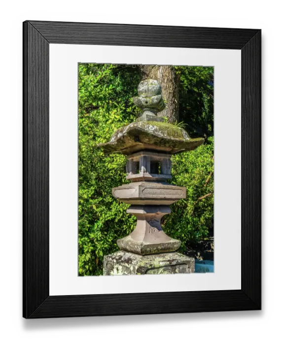 Framed Print : Stone lantern Toro, Hotoku Ninomiya Shrine, Odawara, Japan. Stone lanterns symbolize the fire or soul inside the lantern or body, Shrine founded 1894 for Hotoku Ninomiya Framed Print : Stone lantern Toro, Hotoku Ninomiya Shrine, Odawara, Japan. Stone lanterns symbolize the fire or soul inside the lantern or body, Shrine founded 1894 for Hotoku Ninomiya