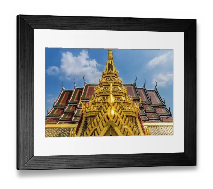 Framed Print : Ornate spire, Loha Prasat, Wat Ratchanatdaram, Worawihan, Bangkok, Thailand. Built 1846. 37 Spires for 37 Buddhist virtues to reach enlightenment Framed Print : Ornate spire, Loha Prasat, Wat Ratchanatdaram, Worawihan, Bangkok, Thailand. Built 1846. 37 Spires for 37 Buddhist virtues to reach enlightenment