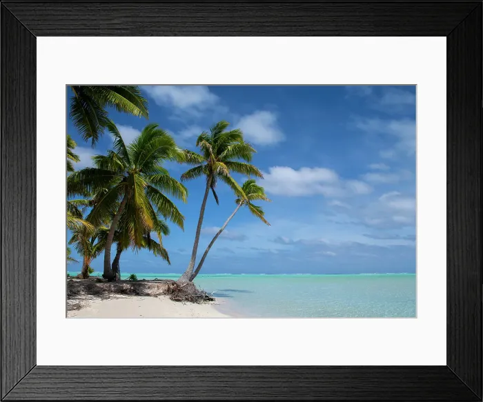 Framed Print : New Zealand, Cook Islands, Aitutaki, One Foot Island Framed Print : New Zealand, Cook Islands, Aitutaki, One Foot Island