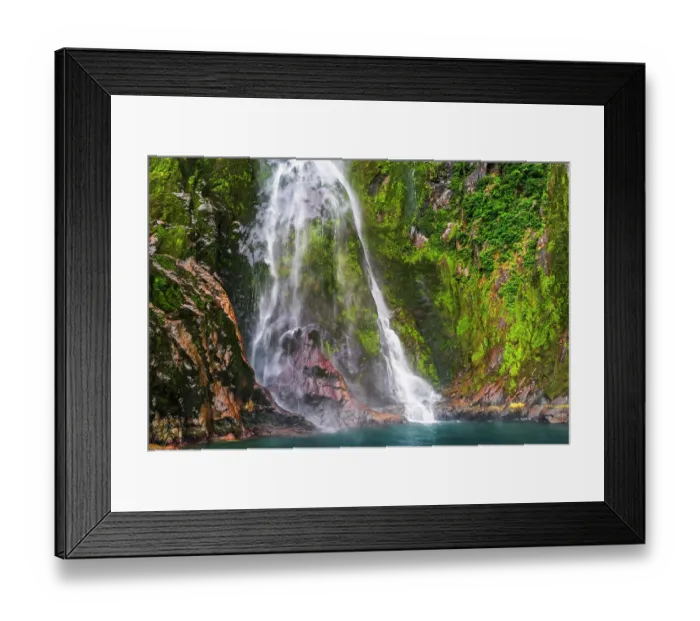 Framed Print : Stirling Falls, Milford Sound, Fiordland National Park, South Island, New Zealand Framed Print : Stirling Falls, Milford Sound, Fiordland National Park, South Island, New Zealand