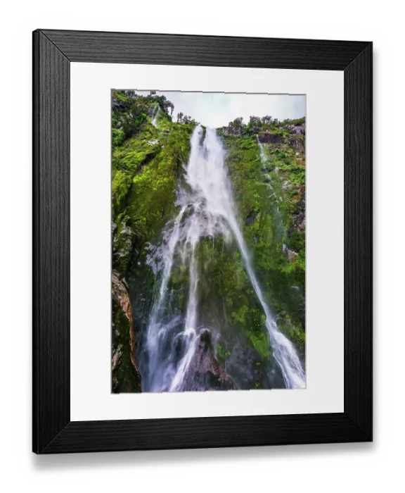Framed Print : Stirling Falls, Milford Sound, Fiordland National Park, South Island, New Zealand Framed Print : Stirling Falls, Milford Sound, Fiordland National Park, South Island, New Zealand
