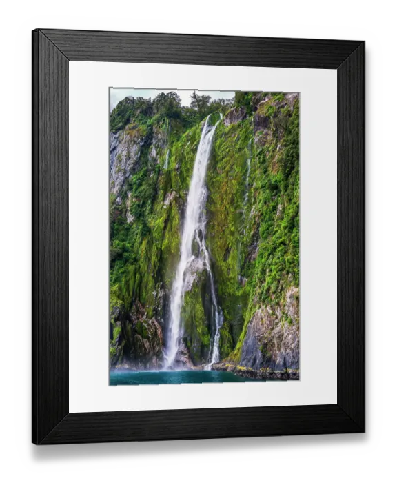 Framed Print : Stirling Falls, Milford Sound, Fiordland National Park, South Island, New Zealand Framed Print : Stirling Falls, Milford Sound, Fiordland National Park, South Island, New Zealand