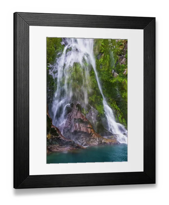 Framed Print : Stirling Falls, Milford Sound, Fiordland National Park, South Island, New Zealand Framed Print : Stirling Falls, Milford Sound, Fiordland National Park, South Island, New Zealand