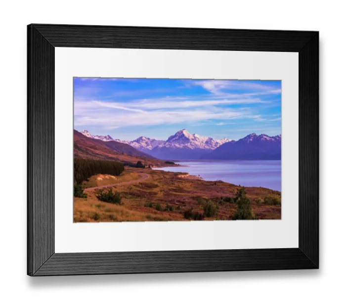 Framed Print : Mount Cook above Lake Pukaki, Aoraki Mount Cook National Park, South Island, New Zealand Framed Print : Mount Cook above Lake Pukaki, Aoraki Mount Cook National Park, South Island, New Zealand