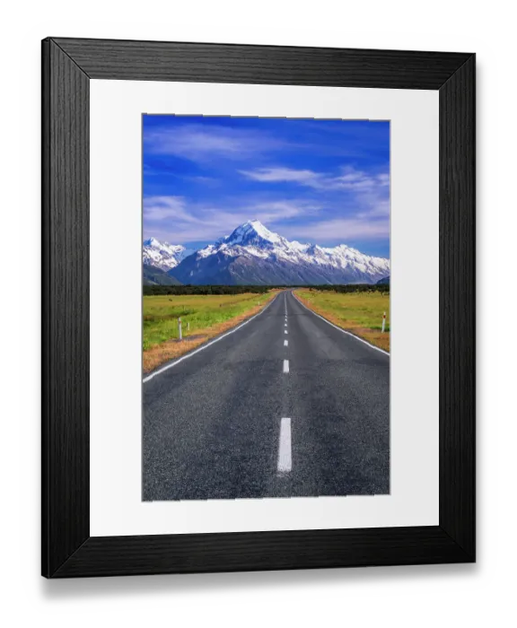 Framed Print : Highway leading to Mount Cook, Aoraki Mount Cook National Park, South Island, New Zealand Framed Print : Highway leading to Mount Cook, Aoraki Mount Cook National Park, South Island, New Zealand