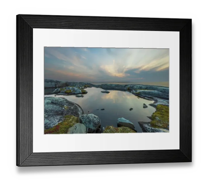Framed Print : Hudson Bay sunset, Northern Manitoba Framed Print : Hudson Bay sunset, Northern Manitoba