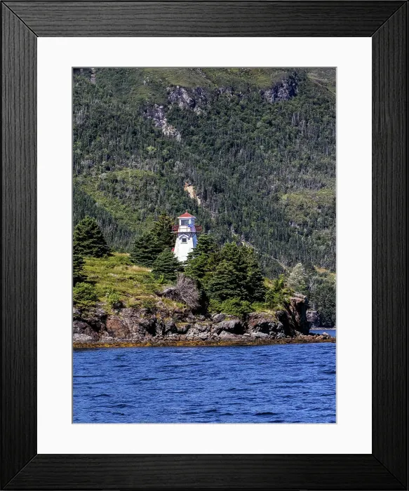 Framed Print : Canada, Newfoundland and Labrador, Woody Point. Woody Point Lighthouse