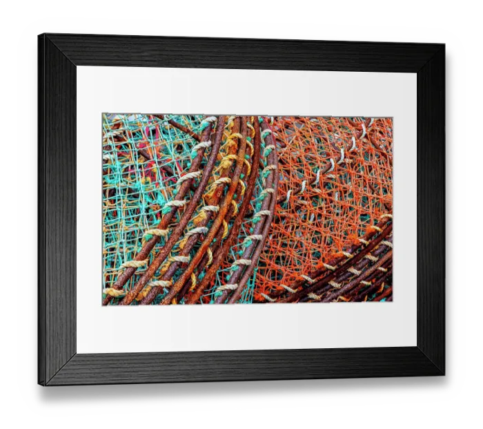 Framed Print : Quebec, Sept-Iles, Canada. Fishing nets Framed Print : Quebec, Sept-Iles, Canada. Fishing nets