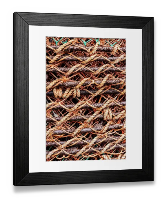 Framed Print : Quebec, Sept-Iles, Canada. Fishing nets Framed Print : Quebec, Sept-Iles, Canada. Fishing nets