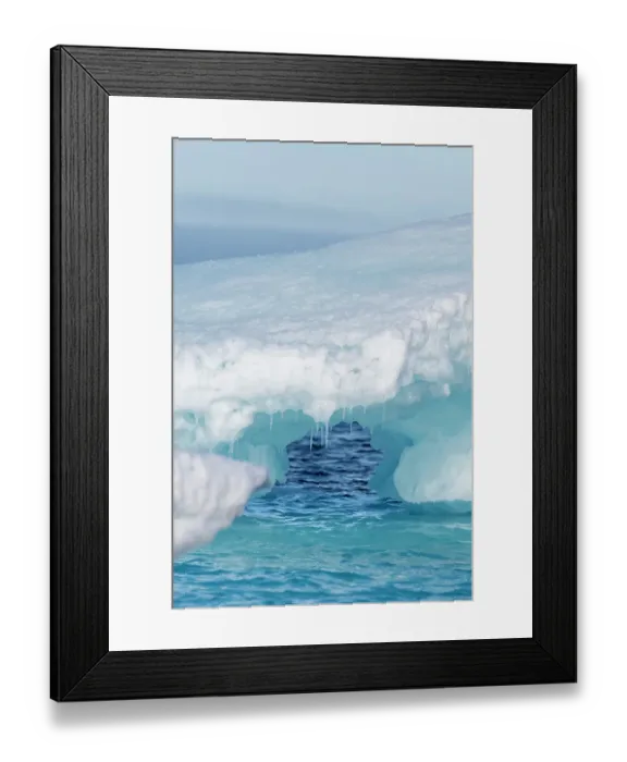Framed Print : Canada, Beaufort Sea. Blue iceberg