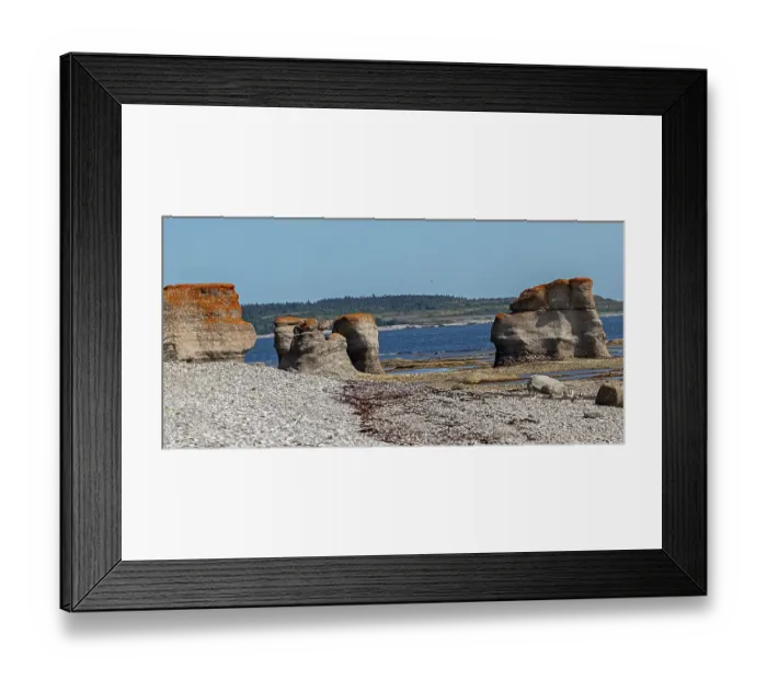 Framed Print : Quebec, Havre-Saint-Pierre, Canada. Archipelago National Park monoliths