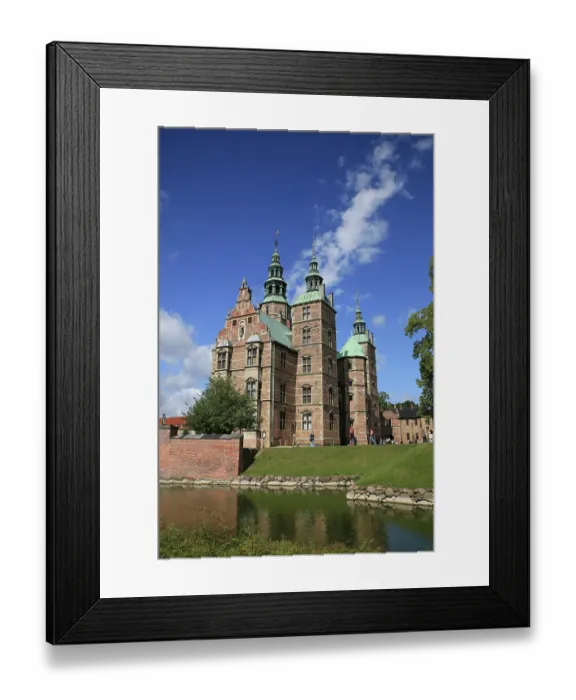 Framed Print : Copenhagen, Denmark. Rosenborg Castle and moat Framed Print : Copenhagen, Denmark. Rosenborg Castle and moat