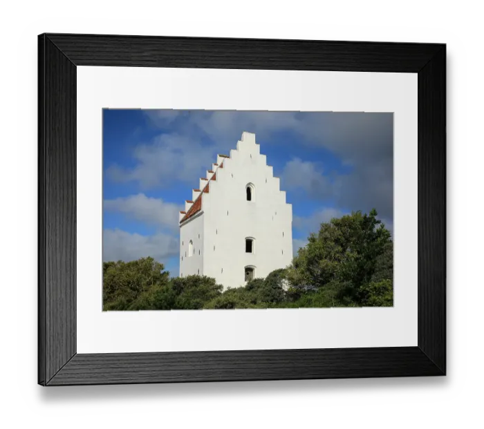 Framed Print : Skagen, Denmark. Laurentius Church, sand buried church