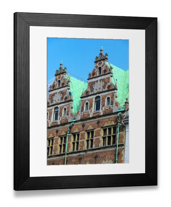 Framed Print : Copenhagen, Denmark. Historic, Art Nouveau houses Framed Print : Copenhagen, Denmark. Historic, Art Nouveau houses