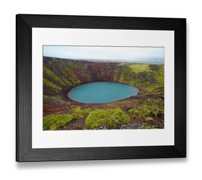 Framed Print : Golden Circle, Iceland. Volcanic crater along the Golden Circle route in Iceland Framed Print : Golden Circle, Iceland. Volcanic crater along the Golden Circle route in Iceland