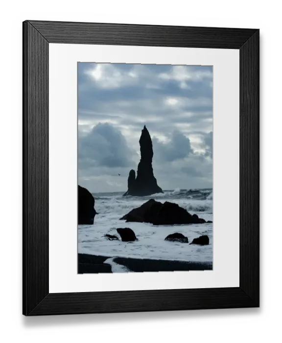 Framed Print : Reynisdrangar, Vik, Iceland. Black sand beach in the southern most village in Iceland Framed Print : Reynisdrangar, Vik, Iceland. Black sand beach in the southern most village in Iceland