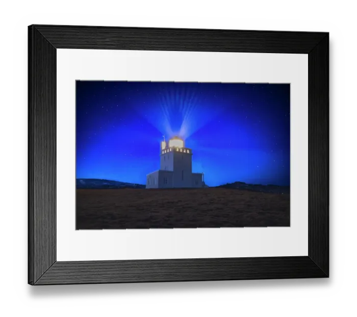 Framed Print : Iceland, Vik. Dyrholaey Lighthouse Framed Print : Iceland, Vik. Dyrholaey Lighthouse