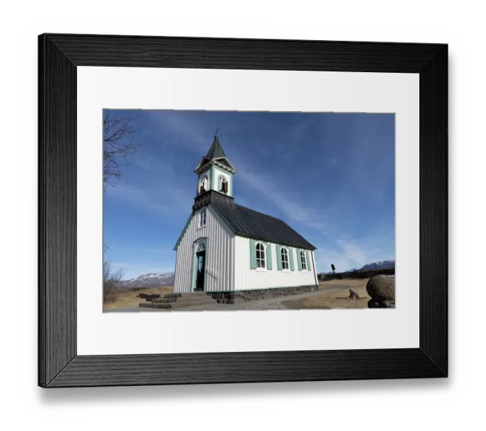 Framed Print : Iceland, Thingvellir National Park. Thingvellir has historical, cultural and geological significance. It is home to Althing, the open air parliament which met here from 930 AD until 1798. It sits on the Mid-Atlantic Ridge. (Editorial Use Only)