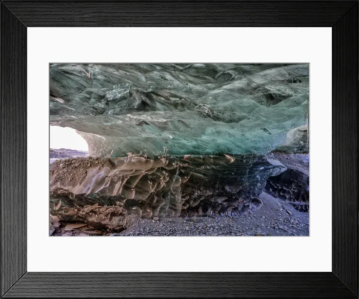 Framed Print : Iceland. Ice cave near Fjallsarlon Framed Print : Iceland. Ice cave near Fjallsarlon