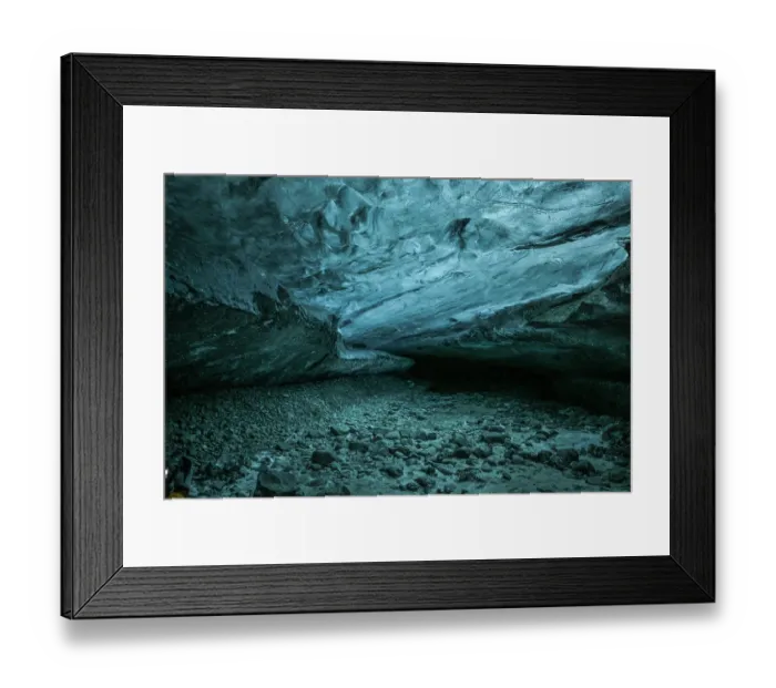 Framed Print : Iceland. Ice cave near Fjallsarlon Framed Print : Iceland. Ice cave near Fjallsarlon