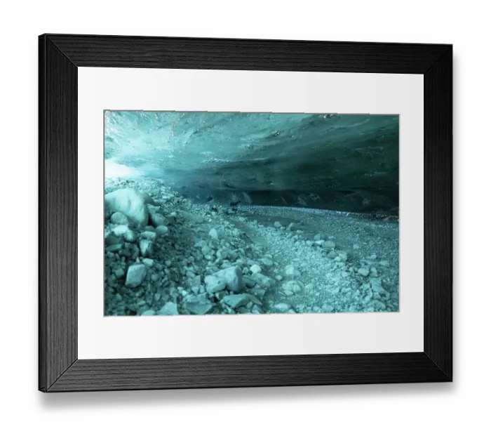 Framed Print : Iceland. Ice cave near Fjallsarlon