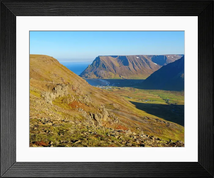 Framed Print : Iceland, Bolungarvik at fjord Isafjardardjup. The Westfjords (Vestfirdir) during autumn Framed Print : Iceland, Bolungarvik at fjord Isafjardardjup. The Westfjords (Vestfirdir) during autumn