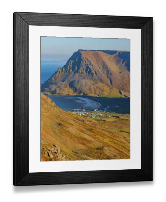 Framed Print : Iceland, Bolungarvik at fjord Isafjardardjup. The Westfjords (Vestfirdir) during autumn Framed Print : Iceland, Bolungarvik at fjord Isafjardardjup. The Westfjords (Vestfirdir) during autumn