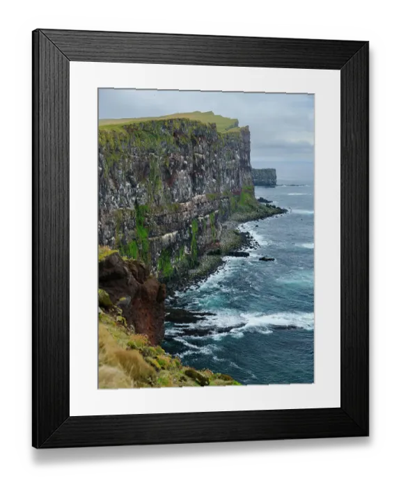 Framed Print : Iceland, cliffs of Latrabjarg during autumn Framed Print : Iceland, cliffs of Latrabjarg during autumn