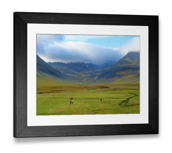 Framed Print : Iceland. Haukadalur in Dyrafjordur during autumn Framed Print : Iceland. Haukadalur in Dyrafjordur during autumn