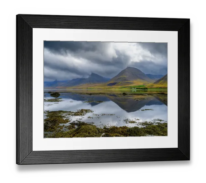 Framed Print : Iceland. Landscape in Dyrafjordur during autumn Framed Print : Iceland. Landscape in Dyrafjordur during autumn
