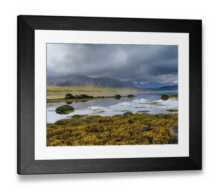Framed Print : Iceland. Landscape in Dyrafjordur during autumn Framed Print : Iceland. Landscape in Dyrafjordur during autumn