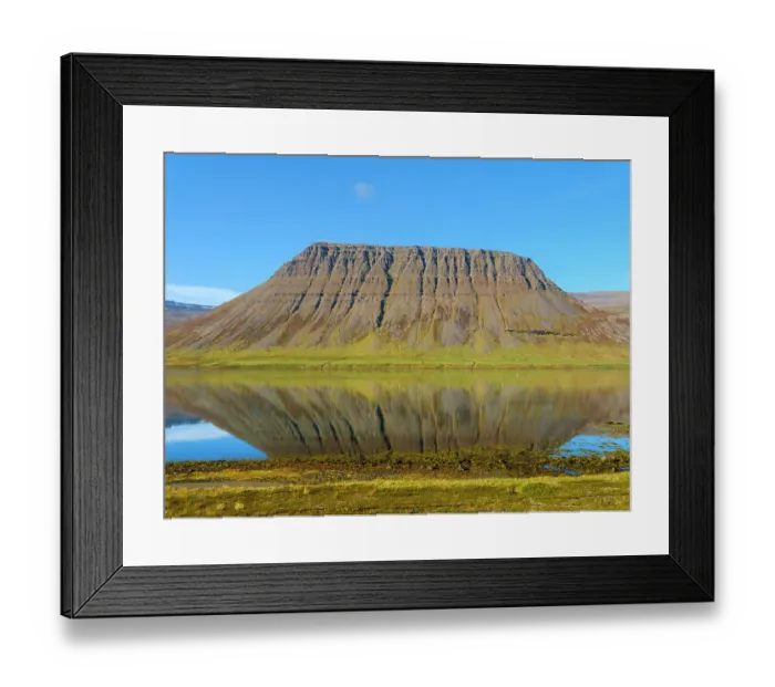 Framed Print : Iceland. Landscape in fjord Alftafjordur during autumn Framed Print : Iceland. Landscape in fjord Alftafjordur during autumn