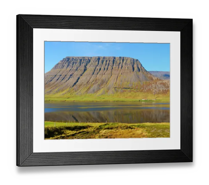 Framed Print : Iceland. Landscape in fjord Alftafjordur during autumn Framed Print : Iceland. Landscape in fjord Alftafjordur during autumn
