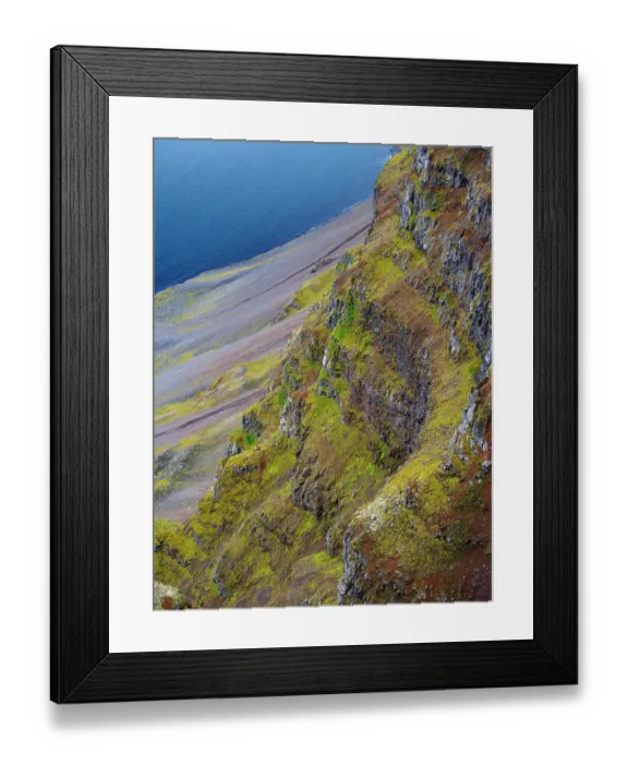 Framed Print : Iceland. View from Bolafjall near Bolungarvik during autumn