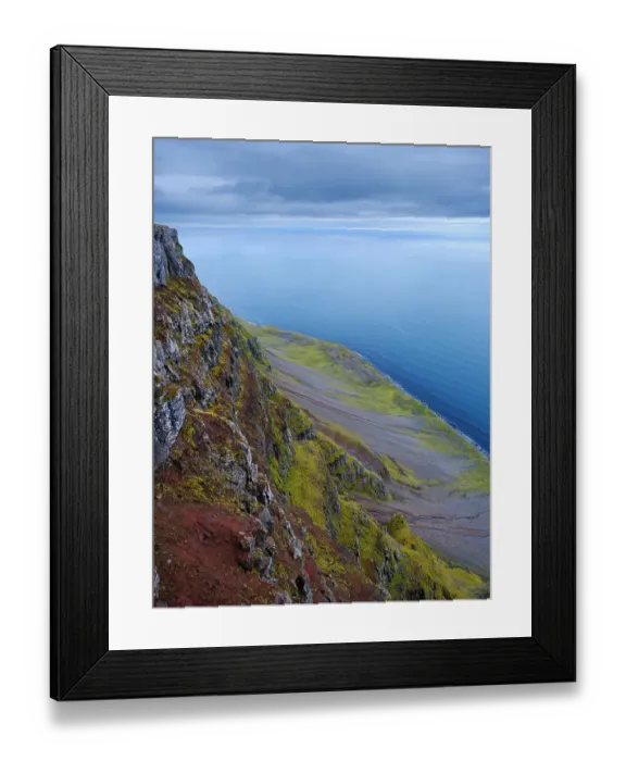 Framed Print : Iceland. View from Bolafjall towards Denmark during autumn Framed Print : Iceland. View from Bolafjall towards Denmark during autumn