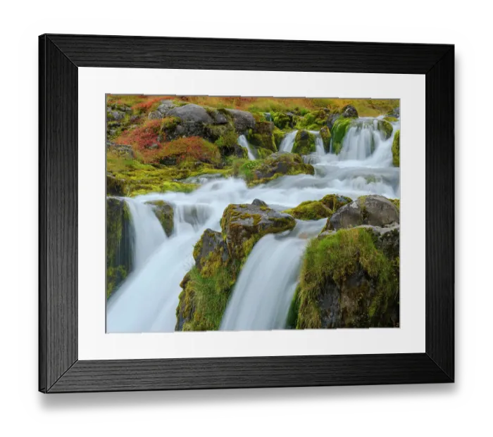 Framed Print : Iceland. Waterfall Dynjandi in Borgarfjordur during autumn Framed Print : Iceland. Waterfall Dynjandi in Borgarfjordur during autumn