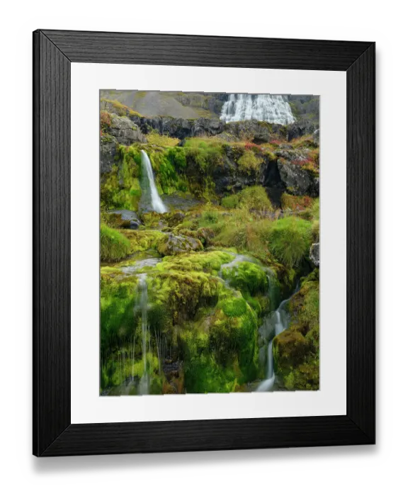Framed Print : Iceland. Waterfall Dynjandi in Borgarfjordur during autumn Framed Print : Iceland. Waterfall Dynjandi in Borgarfjordur during autumn