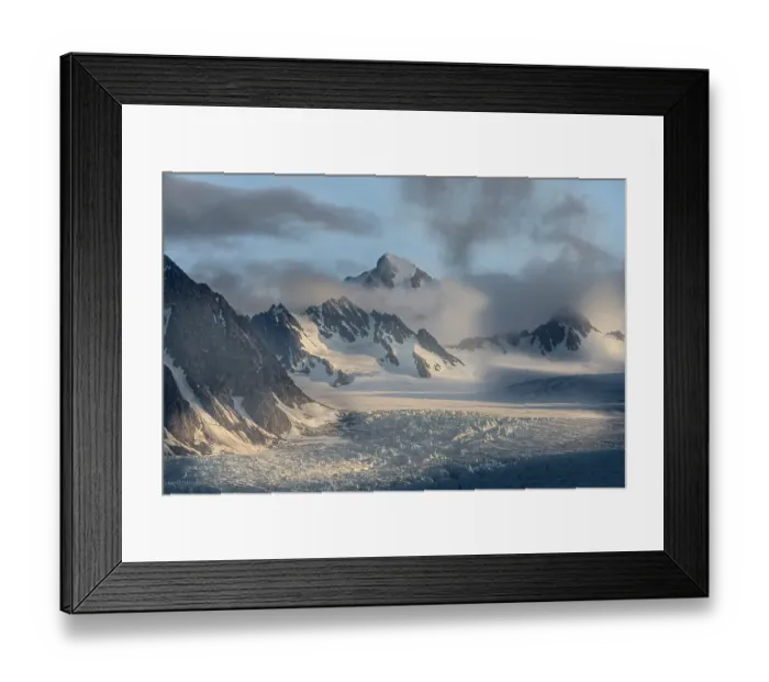 Framed Print : Norway, Svalbard. Monacobreen Glacier ends in Arctic Ocean. ©Don Grall  /  Jaynes Gallery  /  DanitaDelimont.com